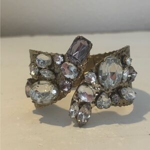 Urban Outfitters Gold and Silver Bracelet with Sparkling Crystals